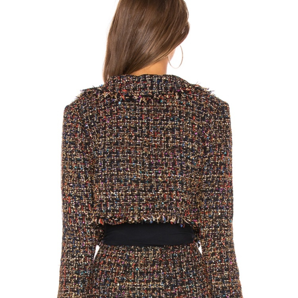 Lovers + Friends Paola Cropped Jacket, Size Large - Picture 2 of 7